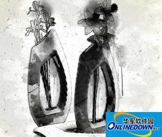 Ink Art Photoshop Action照片转水墨艺术画动作插件截图