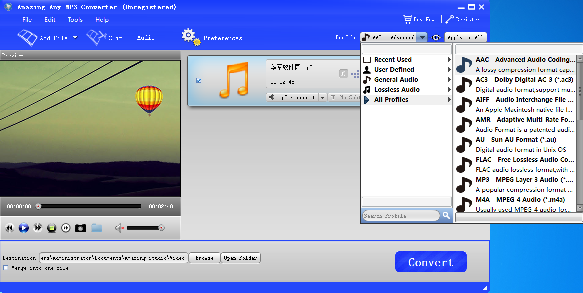 Amazing Any MP3 Converter