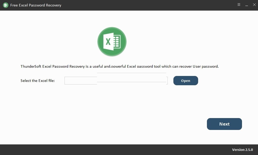 Free Excel Password Recovery截图