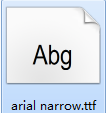 arial narrow字体在线使用