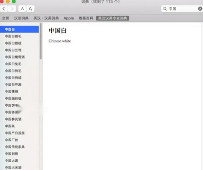 英汉汉英词典Mac