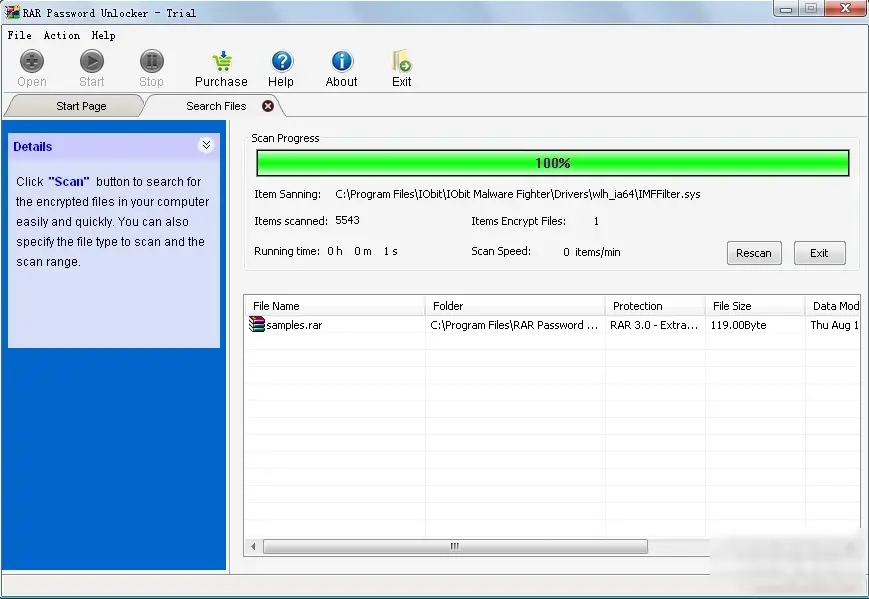 RAR Password Unlocker软件免费下载