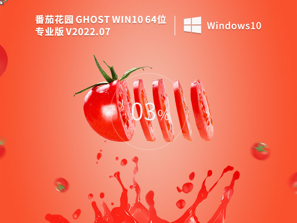 番茄花园Windows1064位专业精简版段首LOGO