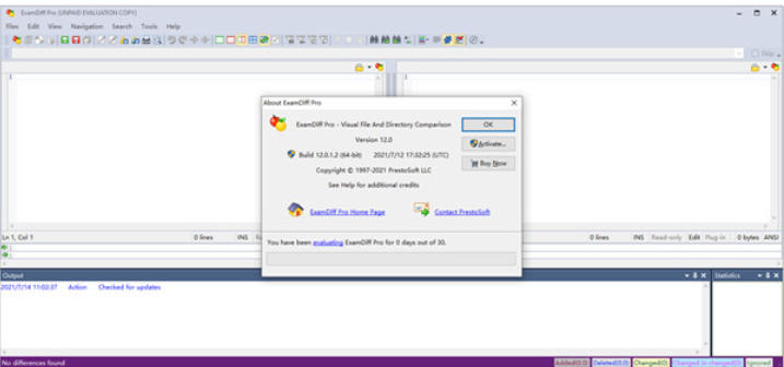 examdiff文件对比工具截图