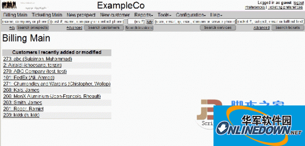 Freeside 在线商务订票故障记录系统