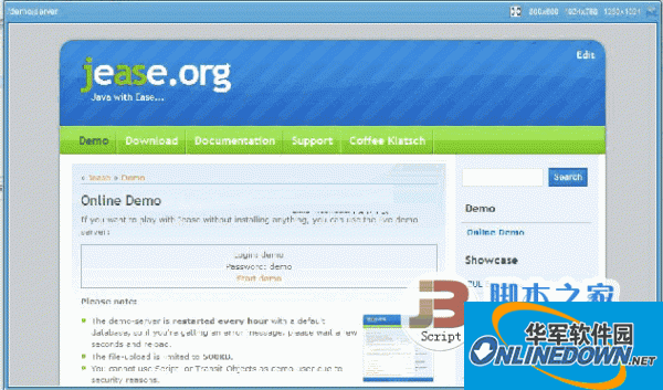Jease 开源开发框架基于内容和数据库驱动的Web应用