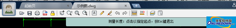 CAD迷你看图长度和面积怎么进行测量