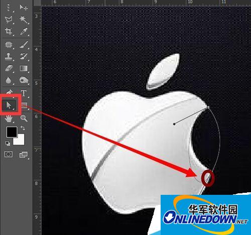 photoshop钢笔工具调节杆由双向切换为单项调节教程