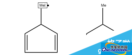 ChemDraw 用甲基俗名标记原子